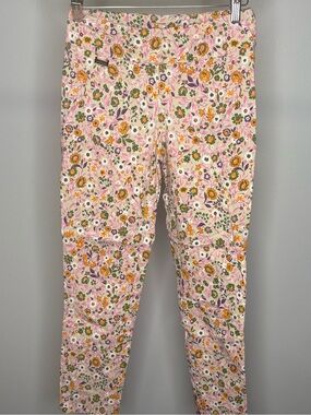 Peck & Peck Pink Floral Print Pants